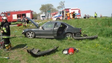 Wypadek na drodze krajowej nr 48