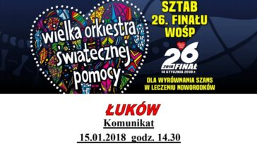 26 Finał WOŚP – najnowsze informacje