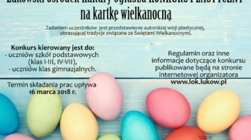Rozstrzygnięcie konkursu plastycznego na Kartkę Wielkanocną 2018