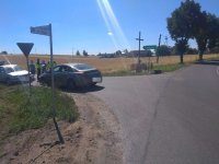 Wypadek z udziałem rowerzysty